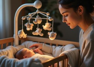 découvrez l'importance d'un mobile musical et veilleuse pour bébé dans la routine du coucher. apprenez comment ces accessoires apaisants favorisent le sommeil de votre enfant en créant une atmosphère sereine et en stimulant ses sens.