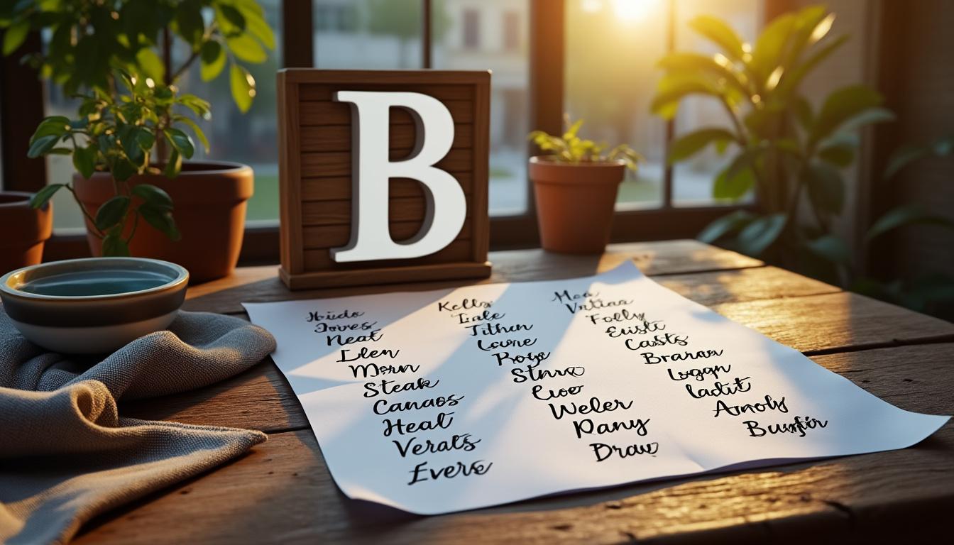 découvrez une sélection chic et originale de prénoms de garçon commençant par la lettre b. inspirez-vous de cette liste unique pour trouver le prénom parfait pour votre bébé !