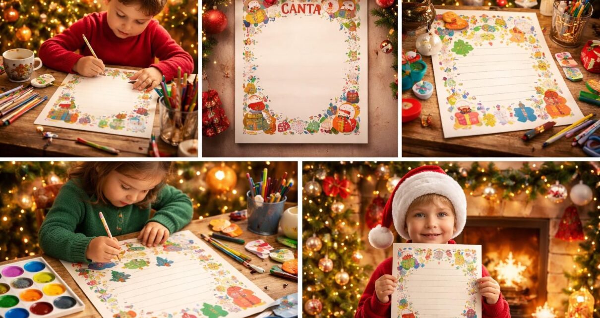 découvrez 5 idées originales de lettres au père noël à imprimer et à colorier, parfaites pour stimuler la créativité des enfants et rendre la préparation des fêtes encore plus magique.