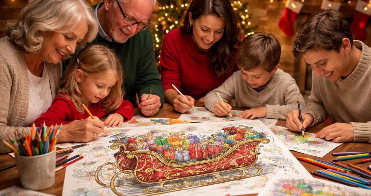 découvrez notre coloriage du traineau du père noël, une activité ludique et festive à partager en famille pour perpétuer la magie des fêtes chaque année.