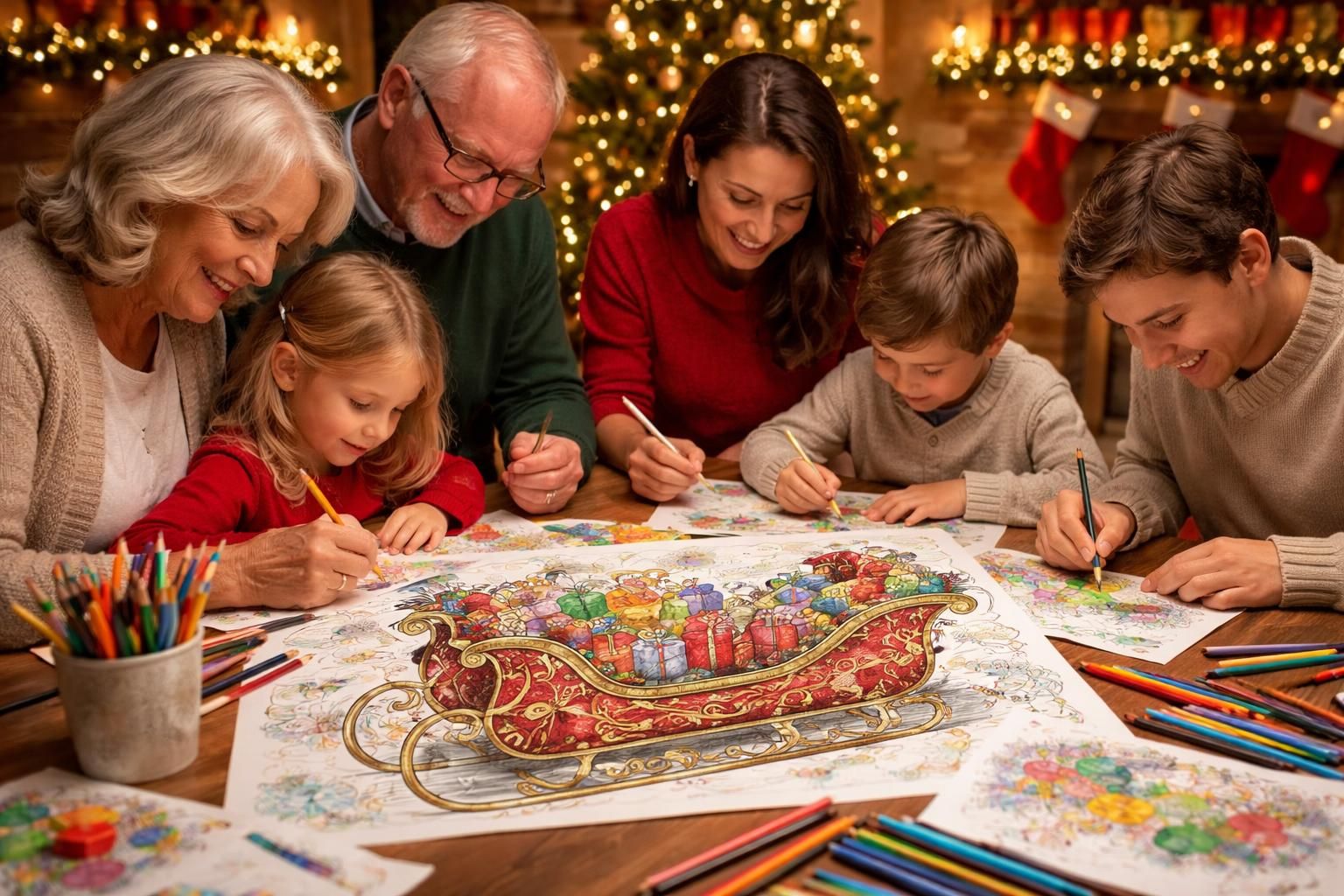 découvrez notre coloriage du traineau du père noël, une activité ludique et festive à partager en famille pour perpétuer la magie des fêtes chaque année.