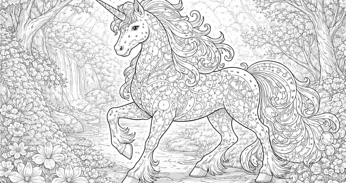 découvrez nos coloriages magiques de licornes à imprimer et laissez libre cours à votre créativité avec des modèles enchanteurs, parfaits pour petits et grands.
