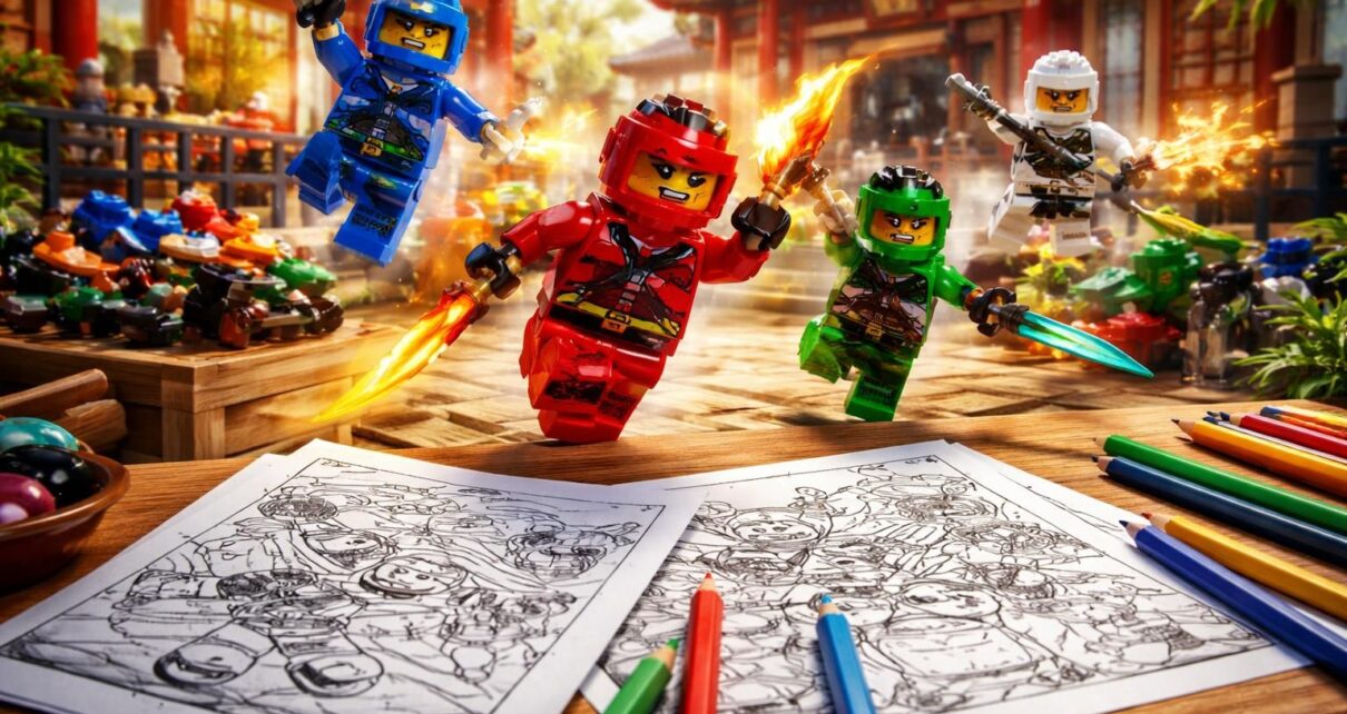 découvrez les meilleurs coloriages à imprimer lego ninjago pour divertir vos enfants pendant des heures avec leurs héros préférés. amusement garanti !