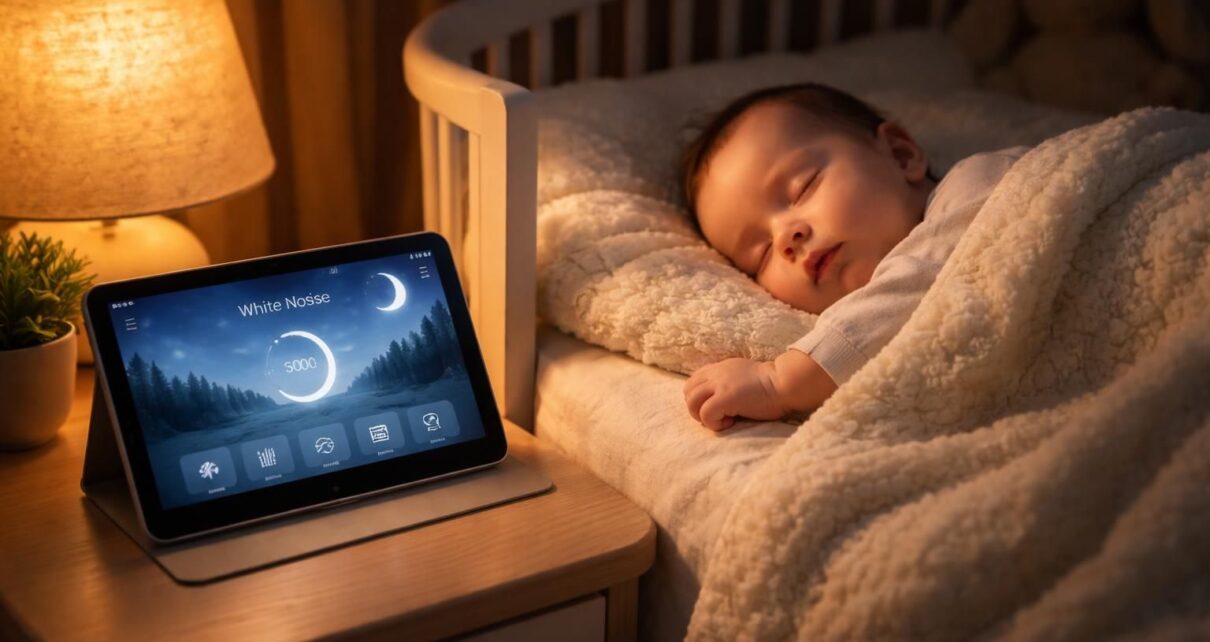 découvrez comment utiliser les bruits blancs à volume maîtrisé sur votre tablette samsung galaxy pour favoriser un sommeil paisible à votre bébé.