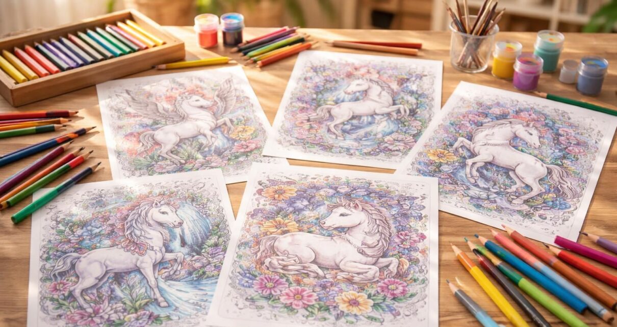 découvrez des coloriages à imprimer uniques de licornes pour éveiller votre créativité et trouver l'inspiration parfaite.
