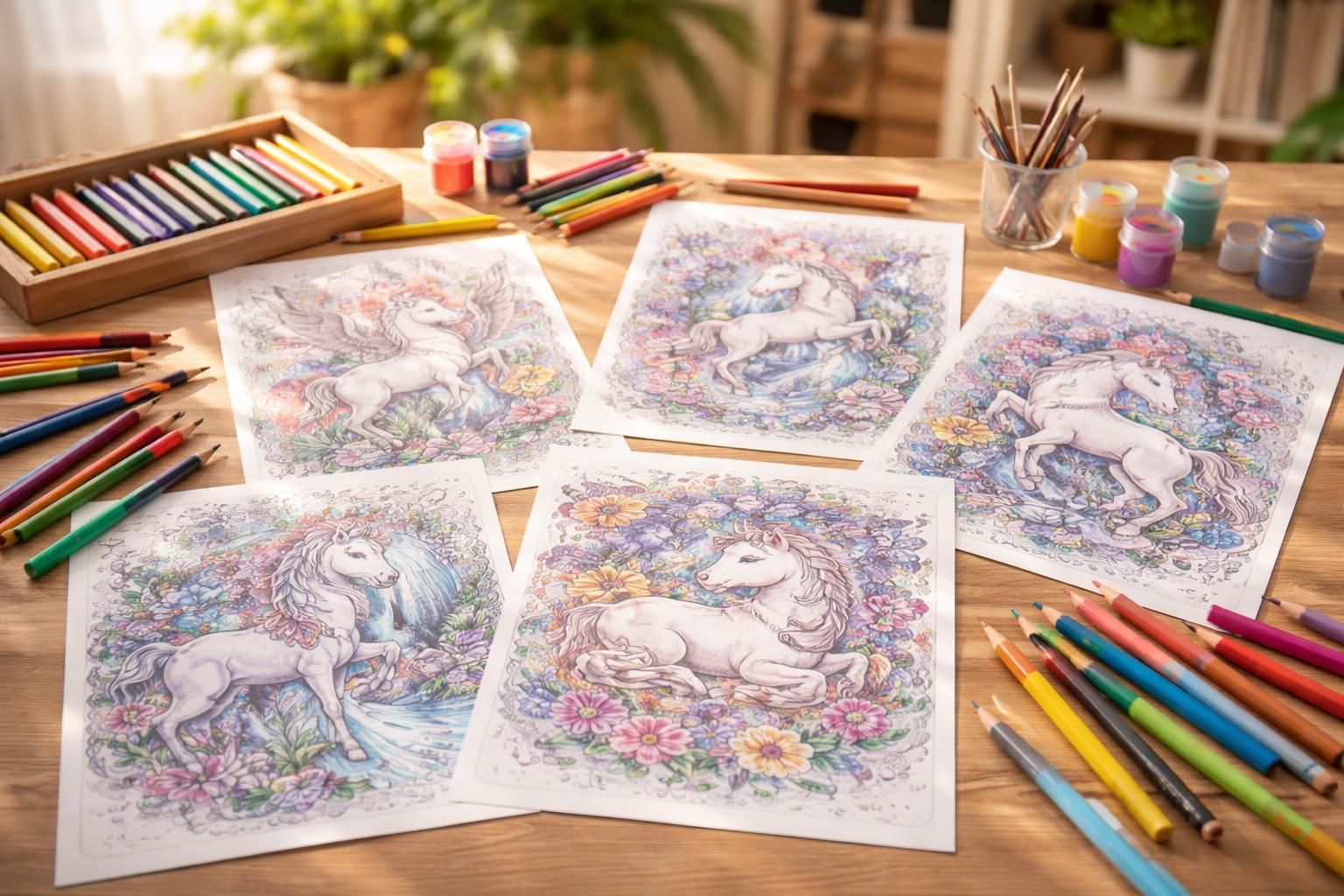 découvrez des coloriages à imprimer uniques de licornes pour éveiller votre créativité et trouver l'inspiration parfaite.