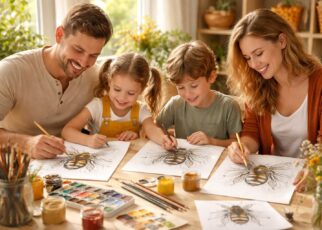 découvrez notre projet artistique ludique : des abeilles à colorier pour partager un moment créatif en famille. idéal pour petits et grands, stimulez l'imagination et la créativité tout en s'amusant !