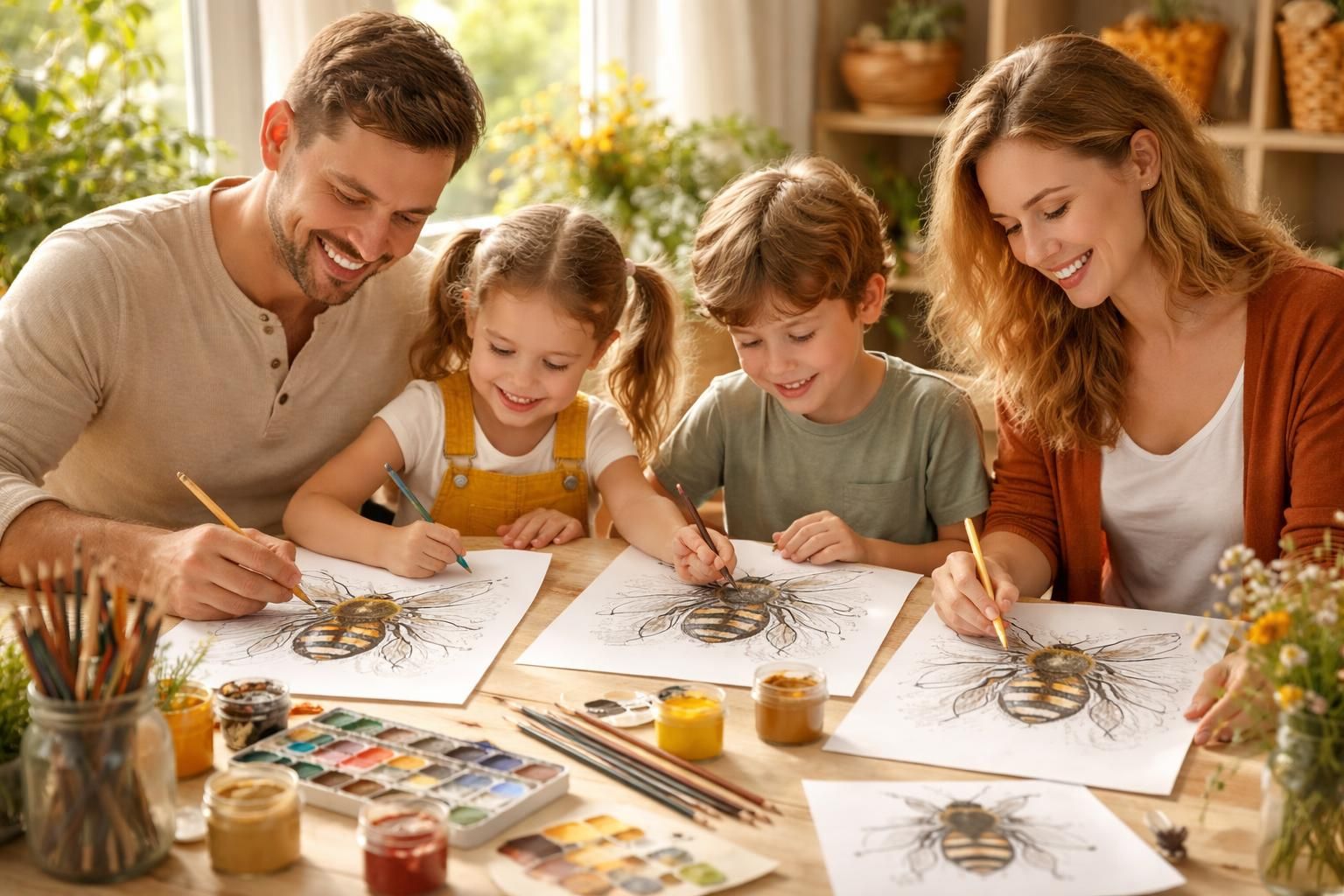 découvrez notre projet artistique ludique : des abeilles à colorier pour partager un moment créatif en famille. idéal pour petits et grands, stimulez l'imagination et la créativité tout en s'amusant !