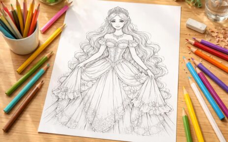 téléchargez et imprimez un coloriage de princesse pour divertir vos enfants tout en stimulant leur créativité et leur imagination.
