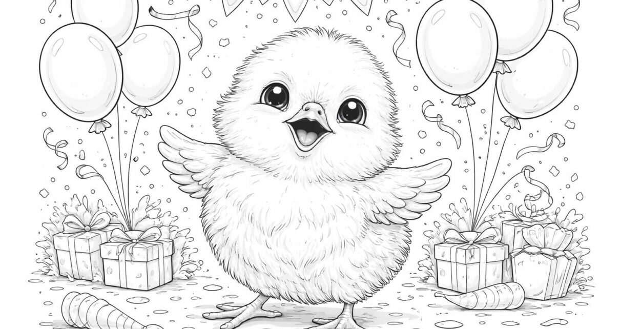 découvrez notre activité ludique de coloriage d'un poussin, parfaite pour animer les anniversaires des enfants avec créativité et amusement.