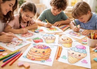découvrez des coloriages kawaii sur le thème de la nourriture, un passe-temps créatif et amusant pour petits et grands, idéal pour stimuler l'imagination et se détendre.