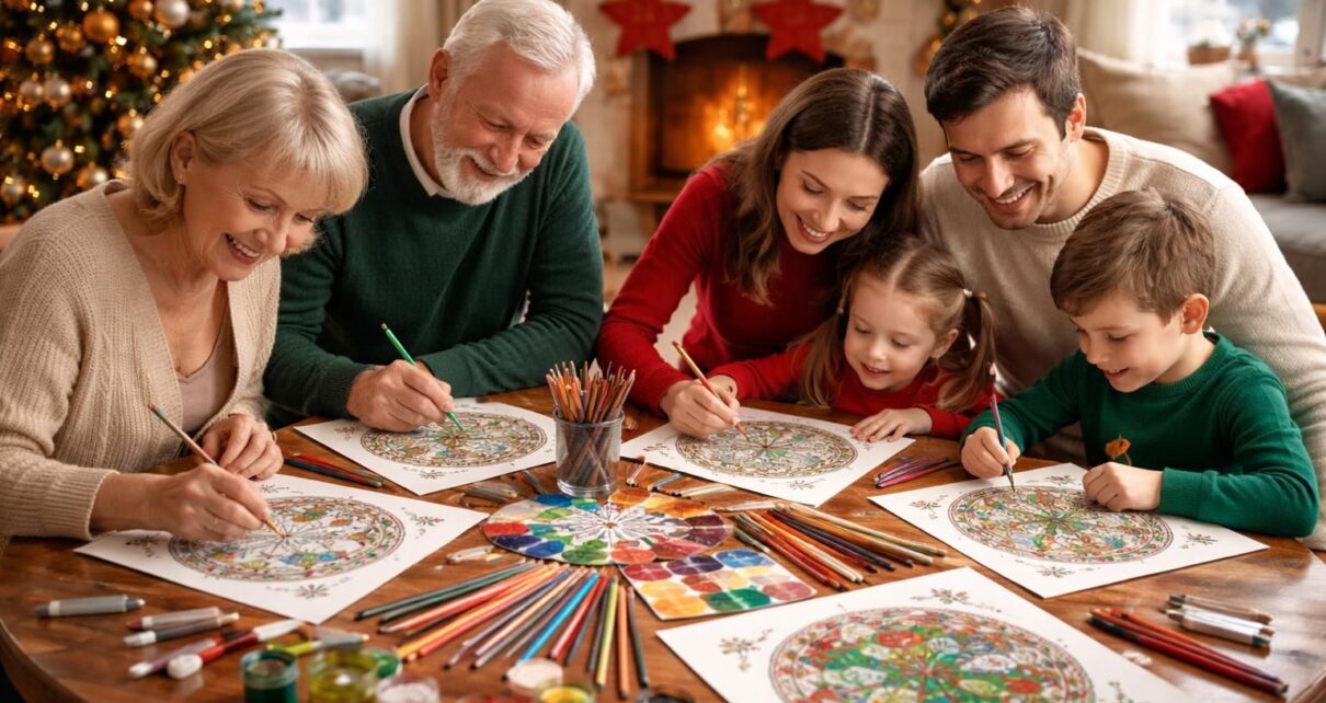 découvrez des mandalas de noël à colorier, une activité relaxante et créative à partager en famille pour célébrer les fêtes avec douceur.
