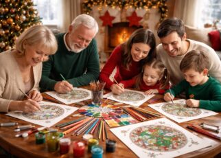 découvrez des mandalas de noël à colorier, une activité relaxante et créative à partager en famille pour célébrer les fêtes avec douceur.