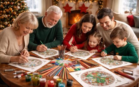 découvrez des mandalas de noël à colorier, une activité relaxante et créative à partager en famille pour célébrer les fêtes avec douceur.