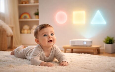 découvrez comment éveiller votre bébé grâce à des formes simples projetées avec le vidéoprojecteur acer, favorisant l'apprentissage et la stimulation visuelle dès les premiers mois.