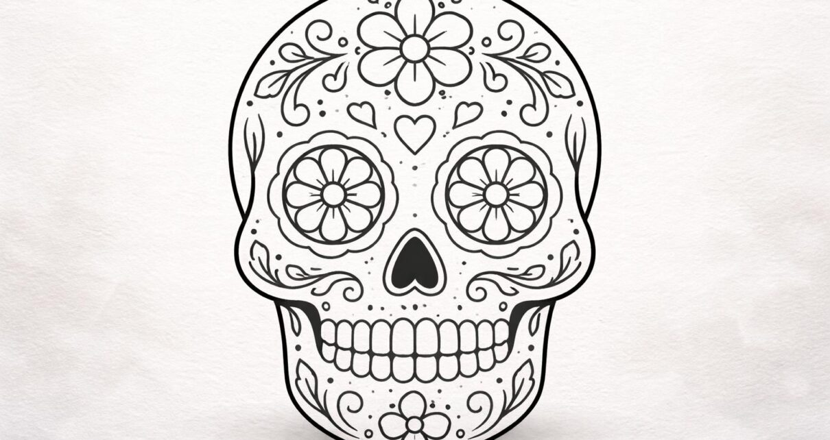 découvrez l'art du coloriage d'une tête de mort mexicaine, spécialement conçu pour les débutants. apprenez les techniques de base et laissez libre cours à votre créativité avec ce guide facile à suivre.