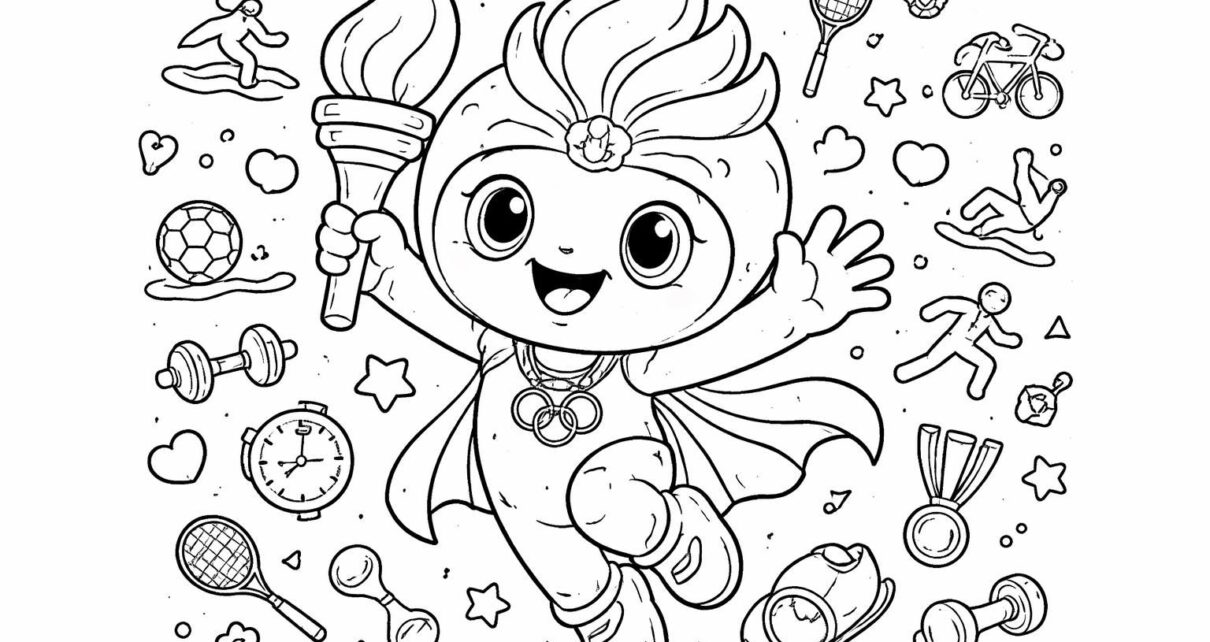 téléchargez gratuitement le meilleur coloriage d'une mascotte des jo pour une activité ludique et éducative adaptée à tous les âges.
