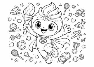 téléchargez gratuitement le meilleur coloriage d'une mascotte des jo pour une activité ludique et éducative adaptée à tous les âges.