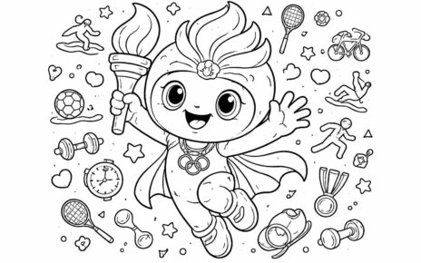 téléchargez gratuitement le meilleur coloriage d'une mascotte des jo pour une activité ludique et éducative adaptée à tous les âges.