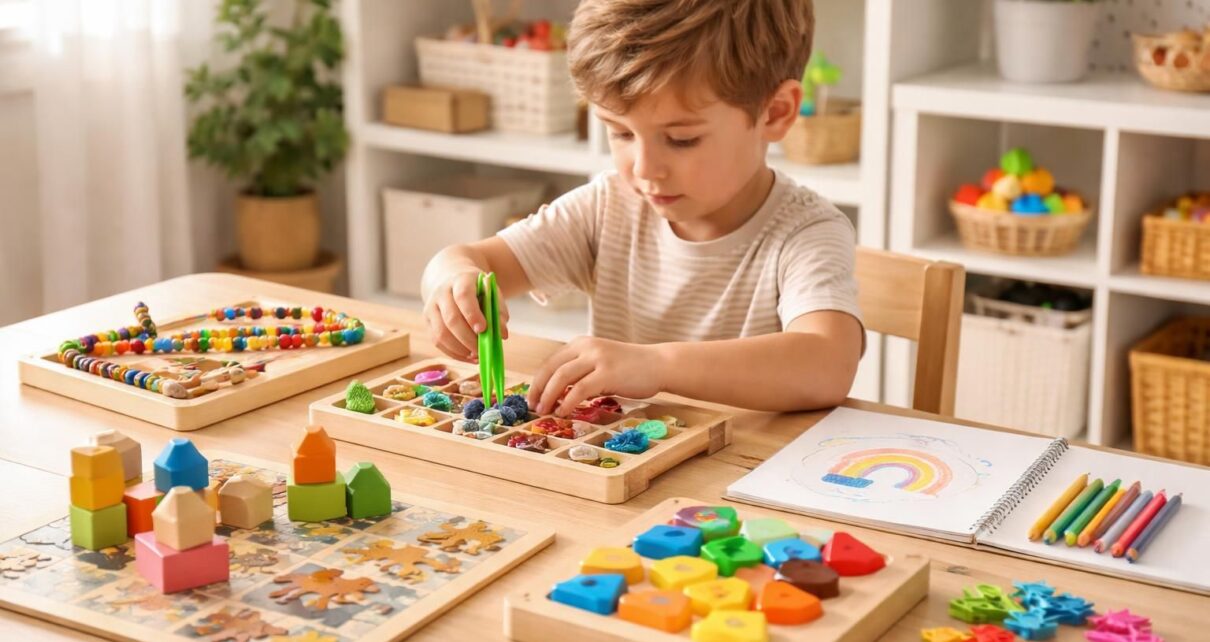 découvrez le top 7 des jeux d'intérieur spécialement conçus pour développer la motricité fine de votre enfant tout en s'amusant à la maison.