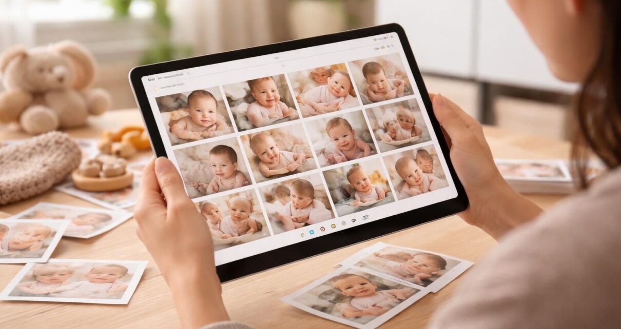 créez facilement un album photo de votre bébé en triant et imprimant vos souvenirs directement depuis votre tablette windows 11.