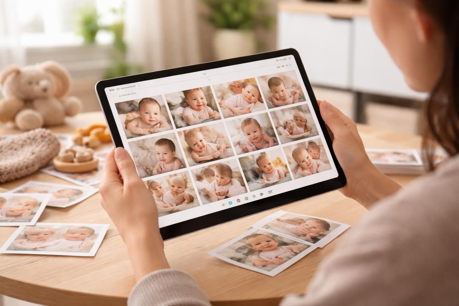 créez facilement un album photo de votre bébé en triant et imprimant vos souvenirs directement depuis votre tablette windows 11.