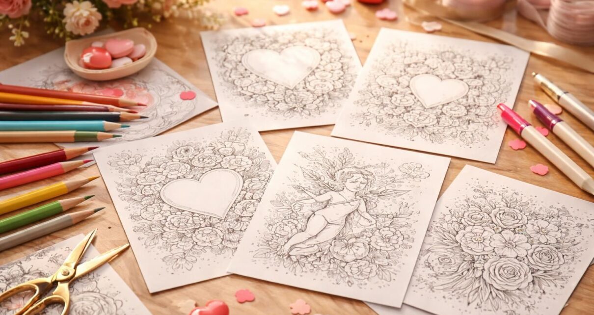 découvrez nos coloriages de la saint-valentin pour créer des cartes personnalisées à offrir avec amour. amusez-vous à colorier et partagez vos créations uniques avec vos proches!