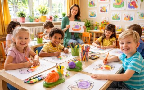 découvrez comment organiser un atelier ludique d'escargots à colorier pour enfants, alliant créativité et amusement dans un cadre convivial.