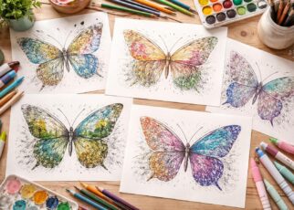 découvrez des idées originales pour sublimer vos dessins de papillons à colorier et laissez libre cours à votre créativité.