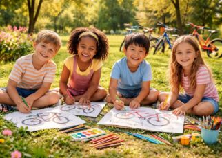 découvrez des activités ludiques pour initier vos enfants au plaisir du coloriage avec des dessins de vélo amusants et éducatifs.