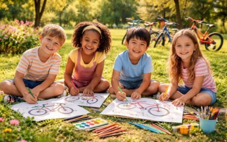 découvrez des activités ludiques pour initier vos enfants au plaisir du coloriage avec des dessins de vélo amusants et éducatifs.