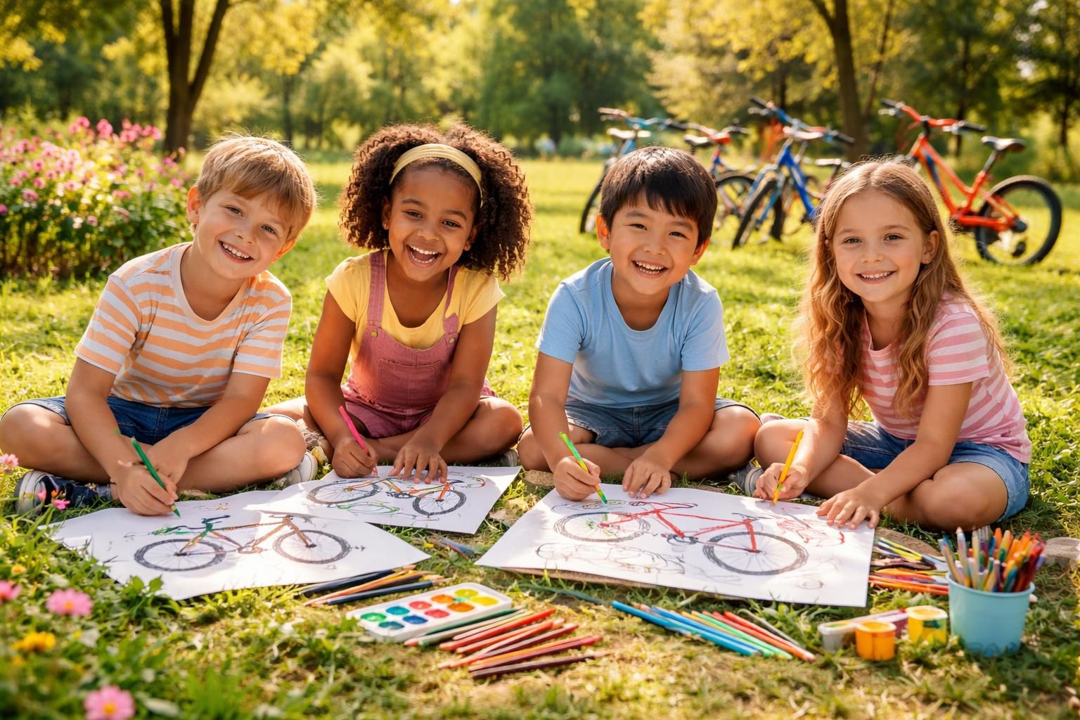 découvrez des activités ludiques pour initier vos enfants au plaisir du coloriage avec des dessins de vélo amusants et éducatifs.