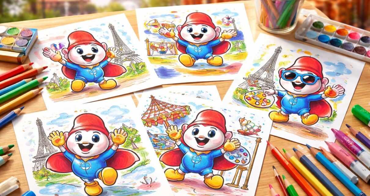 découvrez des œuvres de coloriage uniques mettant en scène la mascotte de paris et laissez libre cours à votre créativité avec ces inspirations colorées.