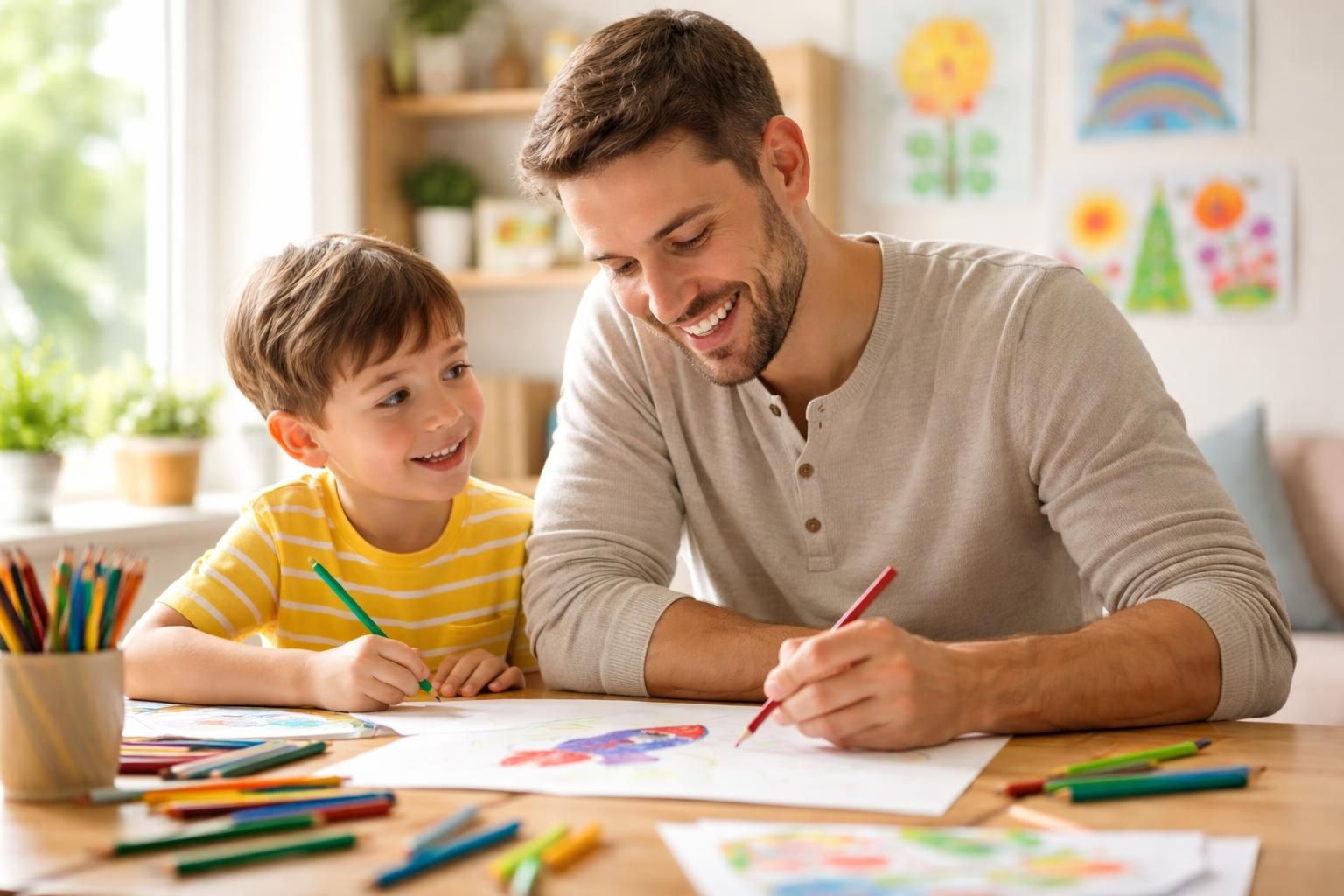 découvrez comment un simple dessin de papa peut éveiller et stimuler la créativité des enfants, renforçant leur imagination et leur confiance en eux.