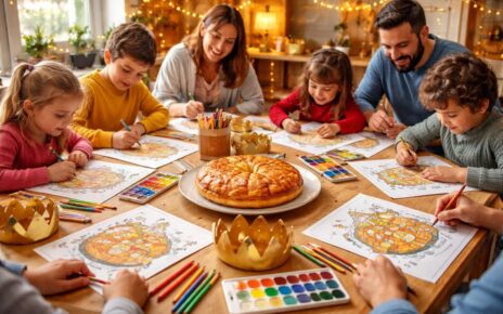 organisez un concours de coloriage de la galette des rois pour une activité festive et créative, idéale pour rassembler petits et grands autour d’un moment convivial et ludique.
