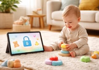 assurez la sécurité de votre bébé en utilisant un verrouillage enfant sur tablette tactile pour éviter tout accès non autorisé et protéger son environnement numérique.
