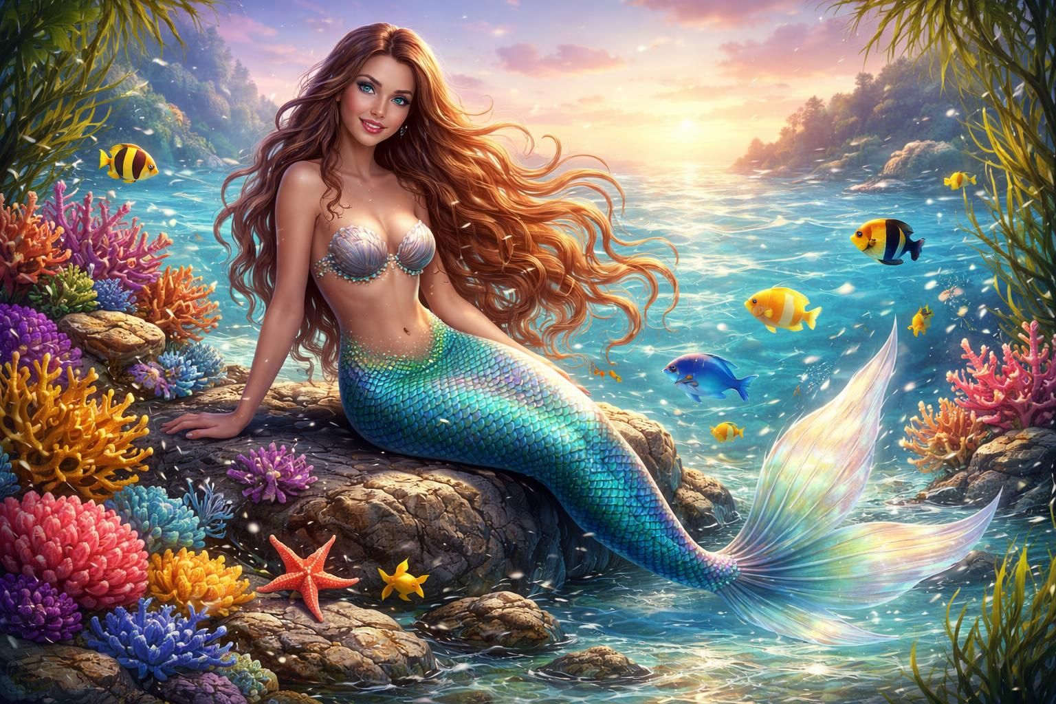 téléchargez et imprimez des coloriages de sirène en pdf pour une activité ludique et créative, idéale pour explorer l'univers magique de la mer avec les enfants.