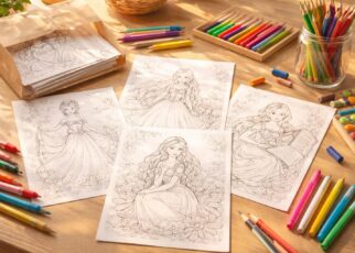 téléchargez et imprimez gratuitement des dessins de princesses à colorier pour des heures de divertissement créatif à emporter partout.